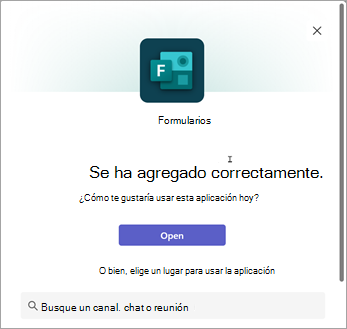 Elegir un lugar para usar la aplicación Forms