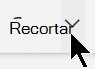 Recortar La opción Recortar de la pestaña Imagen.