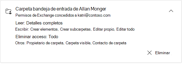 Tarjeta de carpeta compartida expandida de Allan Munder