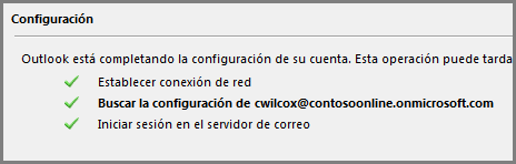 Tercera página del asistente Nueva cuenta