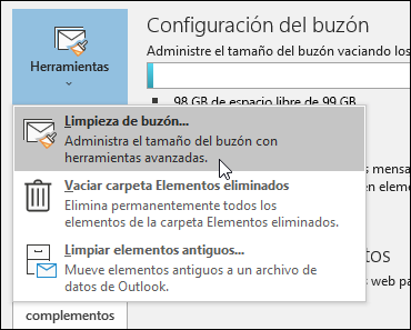 Limpieza de buzón