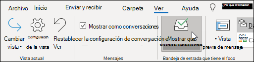 Mostrar la Bandeja de entrada Prioritarios