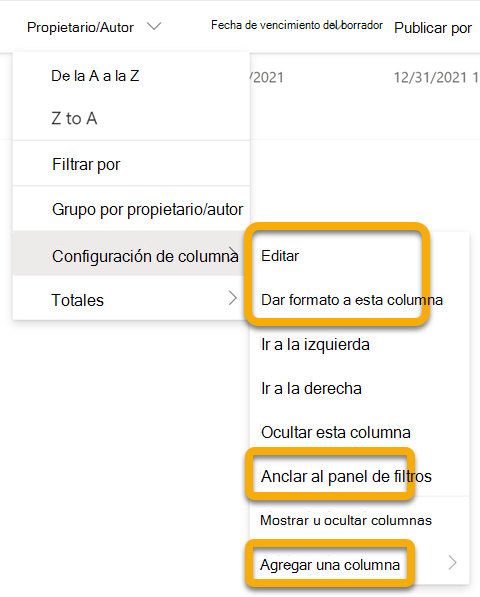 Al trabajar sin conexión, las opciones no disponibles aparecen atenuadas. Esas opciones se restaurarán cuando estés conectado a Internet.