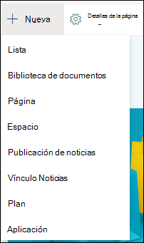 Agregar un nuevo elemento a un sitio de SharePoint