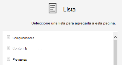 Seleccionar una lista