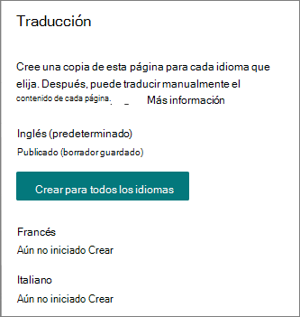 Panel Traducción