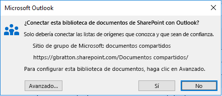 Conectarse a una biblioteca de documentos de SharePoint.