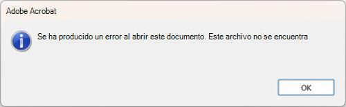 Error de impresión rápida en PDF en Outlook para escritorio