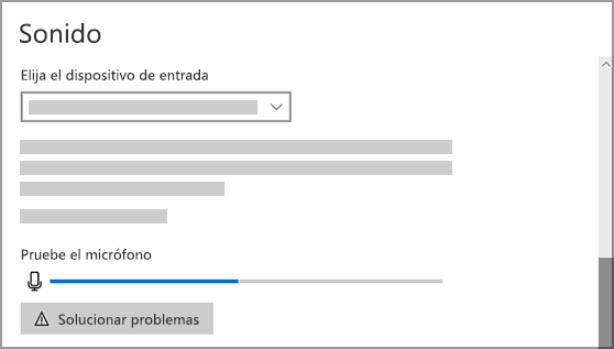 Configuración de sonido