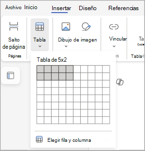 Insertar tabla