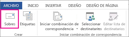Imprimir sobres