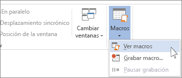 Comando Ver macros