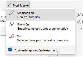 Abrir en la aplicación de escritorio
