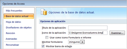 Agregar un icono personalizado a la aplicación