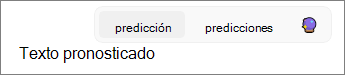 Predicción de texto en Outlook activada en Windows 11.