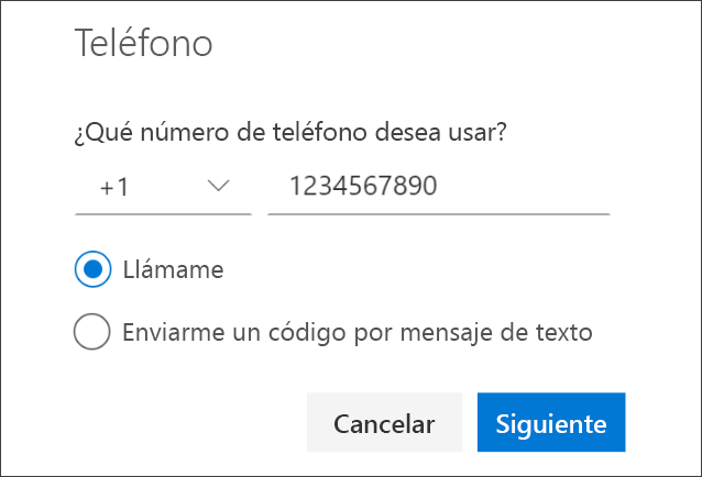Adición de un número de teléfono y elección de llamadas de teléfono