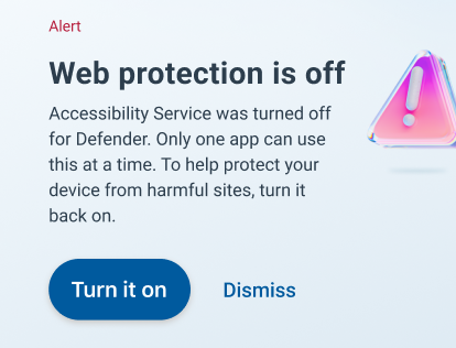 Web protection off
