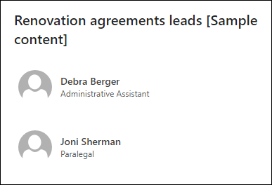 Vista previa del elemento web People