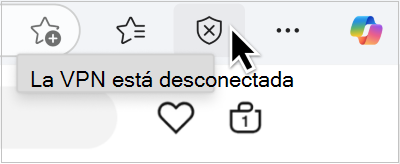Captura de pantalla de pf VPN desconectado