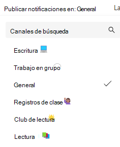 Captura de pantalla de las notificaciones del canal.