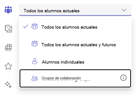 Grupos de alumnos