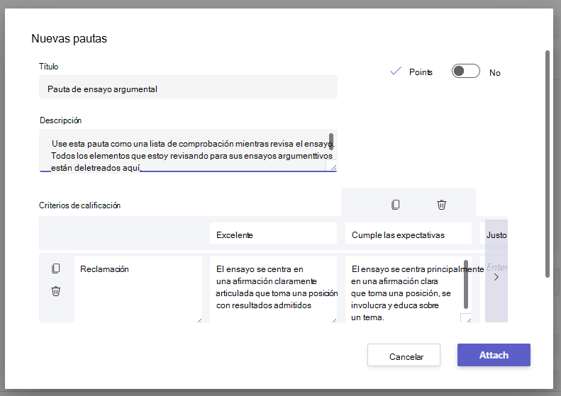 nueva pauta