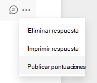 Captura de pantalla de la opción publicar puntuaciones.