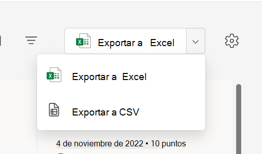 Captura de pantalla de la exportación.