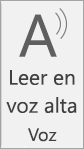 Captura de pantalla de voz en voz alta.