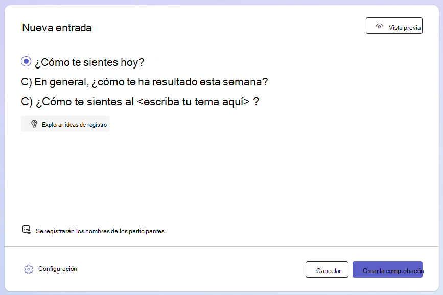 Captura de pantalla del cuadro de diálogo de comprobación.