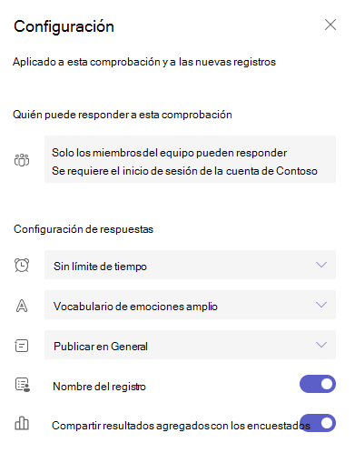 Captura de pantalla de la configuración.