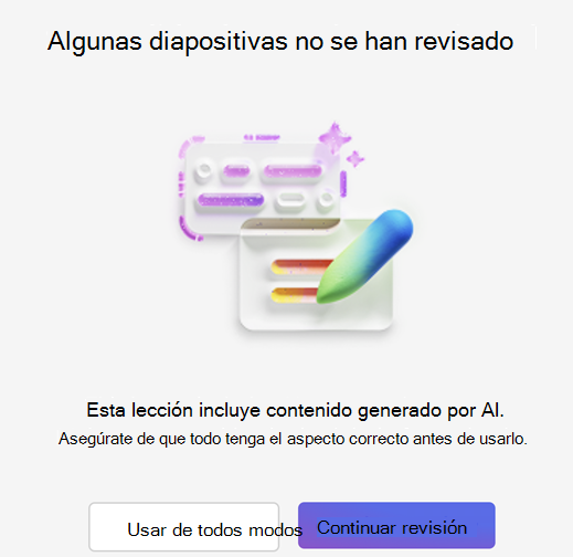 Captura de pantalla de revisión de diapositivas