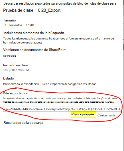 Descargar resultados