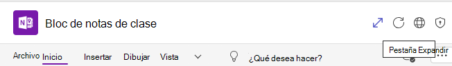 Captura de pantalla de la pestaña Expandir.