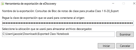 clave de exportación