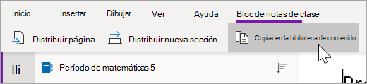 Seleccione Copiar a biblioteca de contenido.
