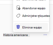 eliminar equipo