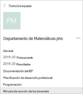 Canales en un equipo de PLC.