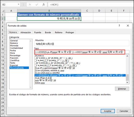 Aplicar formato Gannen con un número personalizado desde Ctrl+1 > pestaña > Número Número Personalizado.