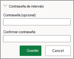 Configurar la protección de intervalos