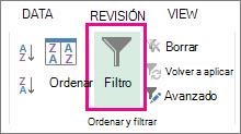 Botón Filtro