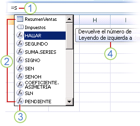 Fórmula Autocompletar
