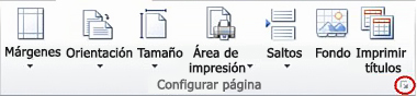 Imagen de la cinta de Excel