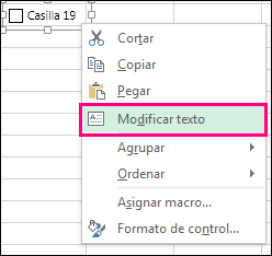 editar texto en un control de formulario