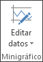 Botón Editar datos en el grupo Minigráfico