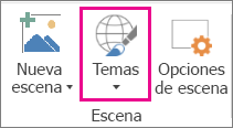 Opción Temas para los mapas 3D