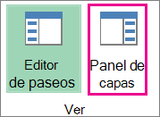 Botón Panel de tareas en la pestaña Contacto