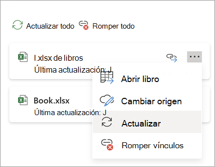 Captura de pantalla del botón Actualizar un vínculo una versión two.png