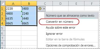 Comando Convertir en número