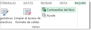 Comando Contraseñas del libro